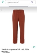 Spodnie damskie nogawka 7/8, r.40,  90% WISKOZA