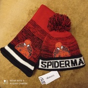 Spiderman Marvel czapka + szalik firmy: "George" dla chłopca.