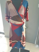 Max&Co. Sukienka Dress Kopertowa Boho Wiskoza m/38