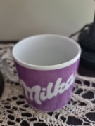 Kolekcjonerski kubek z lat 80-tych-PRL-sygnatura F.P.LUBIANA- reklama Milki