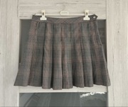 Plisowana mini spódniczka w kratkę H&M