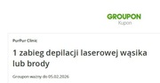 Voucher na depilację wąsika lub brody