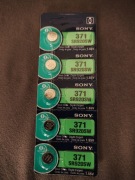 Baterie do zegarka Sony 371 SR920SW Silver Oxide 1.55V - 5 sztuk