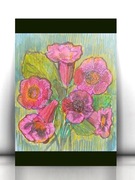 kwiaty rysunek a4, kwiatki obrazek 21x30, obrazek z kwiatkami