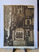 UNIKAT! oryginalna sygnowana grafika HENRYK CZAMAN 1907-1986 GNIEZNO