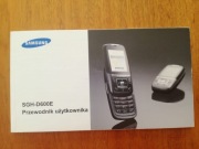 Samsung SGH-D600E przewodnik użytkownika (instrukcja obsługi)