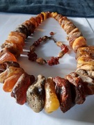 Naszyjnik z surowych bryłek bursztynu bałtyckiego 