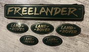 Land Rover Freelander Emblemat Logo Znaczek KOMPLET