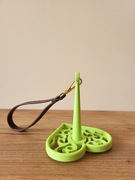 Wrist Heart Yarn Spinner, przenośny uchwyt na włóczkę - zielony