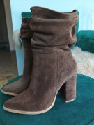 Zamszowe botki rozmiar 35