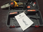 MOCNA PIŁA AKUMULATOROWA ŁAŃCUCHOWA PILARKA 6" W ZESTAWIE DWIE BATERIE