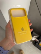 Case iPhone 17 Pro Max etui silikonowe nowe żółte yellow plecki