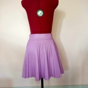 Fioletowa spódniczka mini plisowana ZARA