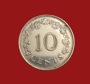 Moneta 10 centów 1972, Malta