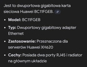 Dwuportowa gigabajtowa karta sieciowa 