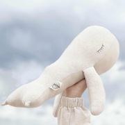 Przytulanka wieloryb handmade-naturalne materiały, dekoracja pokoju dziecka