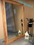  Lustro w drewnianej szczotkowanie ramie 