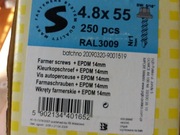 150 wkręty farmerskie 4.8x55 RAL3009