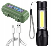 Mini kieszonkowa latarka taktyczna + pudełko