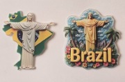 Magnes na lodówkę akrylowy Brazil Brazylia Copacabana Jezus 2szt.(44)
