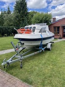 Łódź motorowa G470 kabin z przyczepką