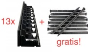 13 x EKO-BORD MAX 58 mm + kotwy 25 cm