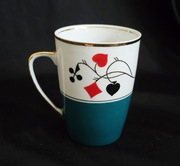 Kubek filiżanka brydżowa porcelana ĆMIELÓW retro vintage