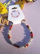 Amulet bransoletka Agat, Hematyt, krysztalki