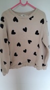 Bluza w serca H&M  134/140 cm