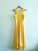  Karen Millen Żółta Sukienka Asymetryczna – Nowa z Metką koktajlowa zwiewna