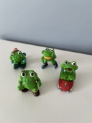 Figurki Żaby Kinder Niespodzianka vintage lata 90