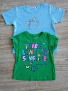 2 x Bluzka koszulka t-shirt rozm. 92 - 2 lata