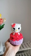 Hello Kitty, kotek na szydełku handmade, dekoracja 