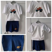 Nowy komplet t shirt, krótkie spodenki Blaze 122r.