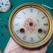 Kamienna tarcza z ramką i podkładem do francuza montażowa ok.8,7 cm