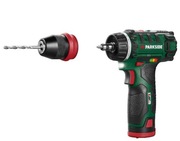 Akumulatorowa wiertarko-wkrętarka Parkside 12 V, PBSA 12  z akumulatorem