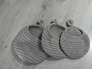 Koszyk wiszący kokon ze sznurka