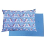 Poszewka 60x40 cm jednorożce z serduszkami i w kokardkach - Bawełna