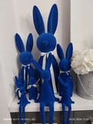 Zestaw zajączków Wielkanocnych flokowanych 