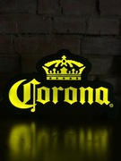 Logo Corona Lampa LED USB, wydruk 3D