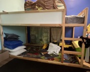 Łóżko Ikea kura dwustronne