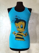 Bokserka bluzka na ramiączkach koszulka sportowa pszczółka S/36 M/38