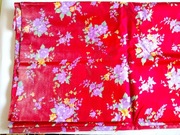 Tkanina poliester kwiaty wielokolorowy 185x87 b