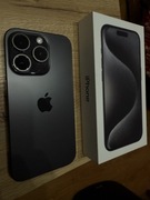 iPhone 15 pro 128 GB black titanum w idealnym stanie