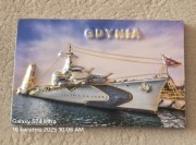 Magnes na lodówkę GDYNIA Morze Bałtyckie Bałtyk. Trójmiasto.Molo.Moniak. 3D