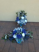 Stroik komplet nagrobny niebieski