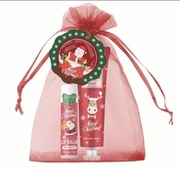 Mini zestaw prezentowy na święta: pomadka do ust + krem do rąk 