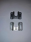 UCHWYTY STALOWE NA DRĄŻEK UBRANIOWY DO SZAFY