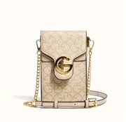 Luksusowa Nowa torebka damska, listonoszka regulowany pasek Kremowa