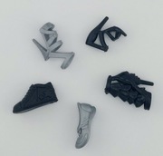 Buty dla lalki Barbie Standard i Curvy zestaw 5par